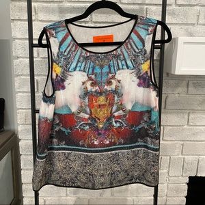 Clover Canyon Sequin Print Tank